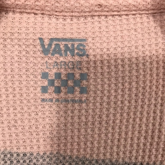 VANS STAND DOWN L/S PEACH THERMAL TOP - Picture 7 of 9